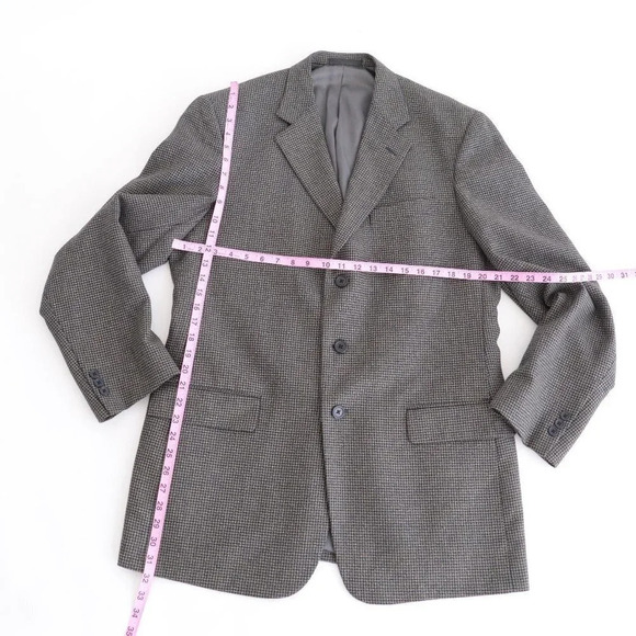 Givenchy Monsieur Grey Tweed Designer Wool Blazer - Picture 5 of 13
